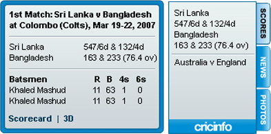 Espncricinfo live cricket deals scores