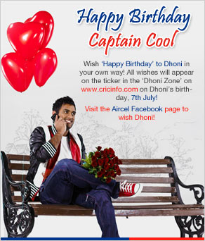 Happy Birthday Captain Cool
