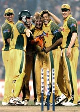 The Australians: triumphant yet again © AFP